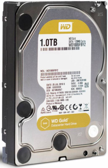 Жесткий диск WD SATA-III 1Tb WD1005FBYZ Gold (7200rpm) 128Mb 3.5" - купить недорого с доставкой в интернет-магазине