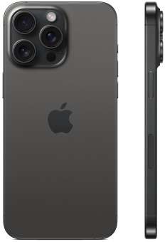 Смартфон Apple A3105 iPhone 15 Pro Max 1Tb черный титан моноблок 3G 4G 1Sim 6.7" 1290x2796 iOS 17 48Mpix 802.11 a/b/g/n/ac/ax NFC GPS Protect - купить недорого с доставкой в интернет-магазине