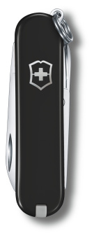 Нож перочинный Victorinox Classic Dark Illusion (0.6223.3G) 58мм 7функц. черный карт.коробка - купить недорого с доставкой в интернет-магазине