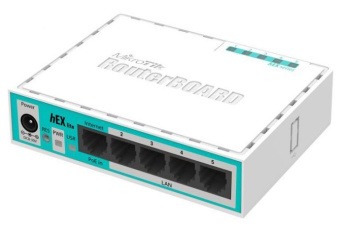 Роутер MikroTik hEX lite (RB750R2) 10/100BASE-TX белый - купить недорого с доставкой в интернет-магазине
