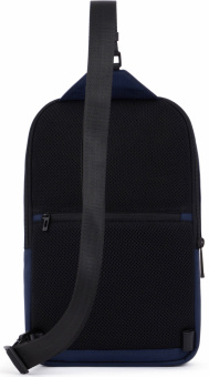 Рюкзак слинг Piquadro Wollem CA5751W129/BLU синий полиэстер/натур.кожа - купить недорого с доставкой в интернет-магазине