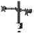 Кронштейн для мониторов Hama FM 2 Arms 00118494 черный 13"-35" макс.15кг настольный поворот и наклон