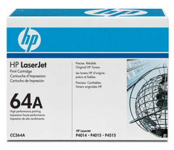 Картридж лазерный HP 64A CC364A черный (10000стр.) для HP LJ P4014/4015/4515 - купить недорого с доставкой в интернет-магазине