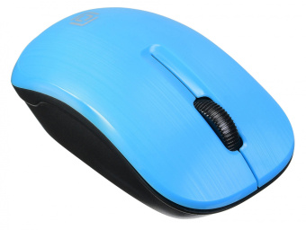 Мышь Оклик 525MW черный/голубой оптическая (1000dpi) беспроводная USB для ноутбука (3but) - купить недорого с доставкой в интернет-магазине