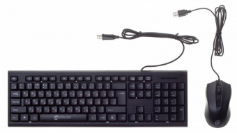 Клавиатура + мышь Оклик 620M клав:черный мышь:черный USB - купить недорого с доставкой в интернет-магазине