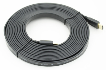 Кабель аудио-видео FLAT HDMI (m)/HDMI (m) 5м. - купить недорого с доставкой в интернет-магазине