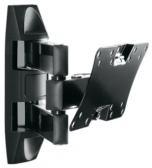 Кронштейн для телевизора Holder LCDS-5065 черный 19"-32" макс.30кг настенный поворот и наклон - купить недорого с доставкой в интернет-магазине