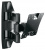Кронштейн для телевизора Holder LCDS-5065 черный 19"-32" макс.30кг настенный поворот и наклон - купить недорого с доставкой в интернет-магазине
