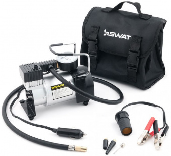 Автомобильный компрессор Swat SWT-106 60л/мин шланг 1м - купить недорого с доставкой в интернет-магазине