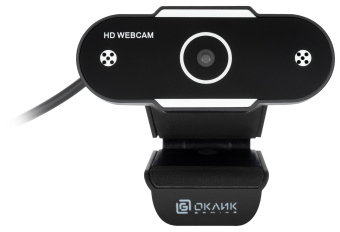 Камера Web Оклик OK-C012HD черный 1Mpix (1280x720) USB2.0 с микрофоном - купить недорого с доставкой в интернет-магазине