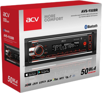 Автомагнитола ACV AVS-930BR 1DIN 4x50Вт ПДУ (37985) - купить недорого с доставкой в интернет-магазине