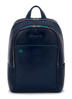 Рюкзак унисекс Piquadro Blue Square CA3214B2/BLU2 синий кожа - купить недорого с доставкой в интернет-магазине