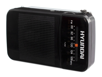 Радиоприемник портативный Hyundai H-PSR110 черный - купить недорого с доставкой в интернет-магазине