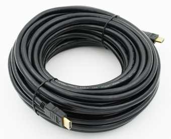 Кабель аудио-видео HDMI (m)/HDMI (m) 15м. черный - купить недорого с доставкой в интернет-магазине