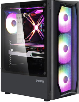 Корпус Zalman N4 черный без БП ATX 3x120mm 2xUSB2.0 1xUSB3.0 audio bott PSU - купить недорого с доставкой в интернет-магазине