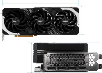 Видеокарта Palit PCI-E 4.0 RTX4080 SUPER GAMINGPRO OC NVIDIA GeForce RTX 4080 Super 16Gb 256bit GDDR6X 2295/23000 HDMIx1 DPx3 HDCP Ret - купить недорого с доставкой в интернет-магазине