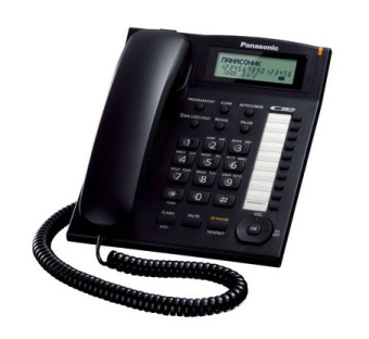 Телефон проводной Panasonic KX-TS2388RUB черный - купить недорого с доставкой в интернет-магазине