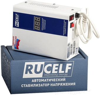 Стабилизатор напряжения Rucelf Котел-600 0.6кВА однофазный белый - купить недорого с доставкой в интернет-магазине