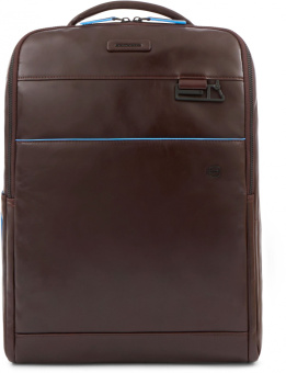 Рюкзак мужской Piquadro Blue Square Revamp CA4818B2V/MO коричневый кожа - купить недорого с доставкой в интернет-магазине