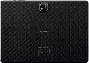 Планшет Digma Optima 1414D 4G T606 (1.6) 8C RAM4Gb ROM64Gb 10.1" IPS 1920x1200 3G 4G Android 12 черный 5Mpix 2Mpix BT GPS WiFi Touch microSD 256Gb 6000mAh - купить недорого с доставкой в интернет-магазине
