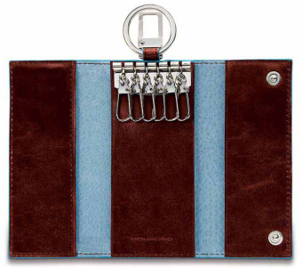 Ключница Piquadro Blue Square PC1397B2/MO коричневый - купить недорого с доставкой в интернет-магазине