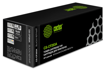 Картридж лазерный Cactus CS-CF283A CF283A черный (1500стр.) для HP LJ Pro M125nw/M127fw - купить недорого с доставкой в интернет-магазине