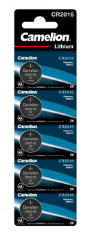 Батарея Camelion Lithium CR2016 BL-5 CR2016 75mAh (5шт) блистер - купить недорого с доставкой в интернет-магазине
