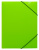 Папка на резинке Бюрократ Double Neon DNE510LETTBL A4 пластик кор.30мм 0.5мм салатовый/черный - купить недорого с доставкой в интернет-магазине