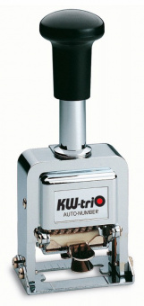 Нумератор Kw-Trio 20600 металл корп.:серебристый автоматический 6разр. 1стр. - купить недорого с доставкой в интернет-магазине