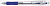 Ручка шариков. автоматическая Zebra Tapli Clip (38332-10) d=0.5мм син. черн. сменный стержень линия 0.3мм резин. манжета удл.стерж. синий