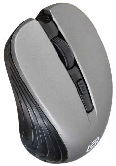 Мышь Оклик 545MW черный/серый оптическая (1600dpi) беспроводная USB для ноутбука (4but) - купить недорого с доставкой в интернет-магазине