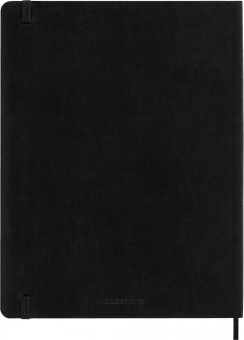 Блокнот Moleskine CLASSIC SOFT QP621 XLarge 190х250мм 192стр. линейка мягкая обложка черный - купить недорого с доставкой в интернет-магазине