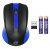 Мышь Оклик 485MW черный/синий оптическая (1000dpi) беспроводная USB для ноутбука (3but) - купить недорого с доставкой в интернет-магазине