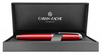 Ручка шариков. Carandache Leman (4789.770) Scarlet red lacquered SP M черн. черн. подар.кор. - купить недорого с доставкой в интернет-магазине