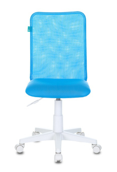 Кресло детское Бюрократ KD-9 голубой TW-31 TW-55 сетка/ткань крестов. пластик пластик белый - купить недорого с доставкой в интернет-магазине