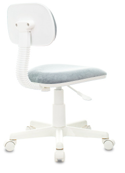 Кресло детское Бюрократ CH-W201NX серо-голубой Light-28 крестов. пластик белый пластик белый - купить недорого с доставкой в интернет-магазине
