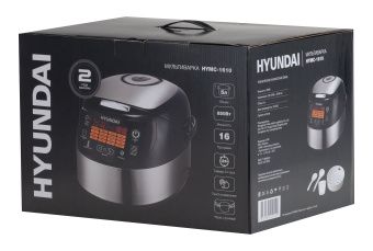 Мультиварка Hyundai HYMC-1610 5л 850Вт серебристый/черный - купить недорого с доставкой в интернет-магазине