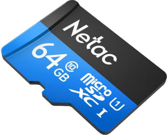 Флеш карта microSDXC 64Gb Class10 Netac NT02P500STN-064G-S P500 w/o adapter - купить недорого с доставкой в интернет-магазине