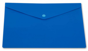 Конверт на кнопке Бюрократ -PK803ANBLU A4 непрозрачный пластик 0.18мм синий - купить недорого с доставкой в интернет-магазине