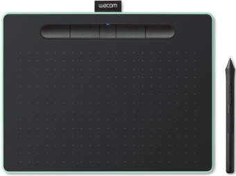 Графический планшет Wacom Intuos M CTL-6100WLE-N Bluetooth/USB фисташковый - купить недорого с доставкой в интернет-магазине