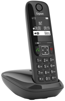 Р/Телефон Dect Gigaset AS690 RUS SYS черный АОН - купить недорого с доставкой в интернет-магазине