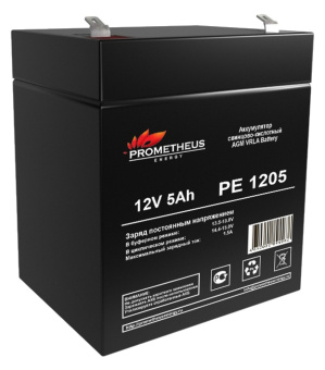 Батарея для ИБП Prometheus Energy PE 1205 12В 5Ач - купить недорого с доставкой в интернет-магазине