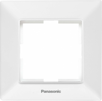 Рамка Panasonic Arkedia Slim WNTF08012WH-RU декоративная 1x пластик белый (упак.:1шт) - купить недорого с доставкой в интернет-магазине