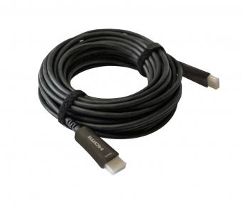 Кабель аудио-видео Digma HDMI 2.0 AOC HDMI (m)/HDMI (m) 20м. Позолоченные контакты черный (BHP AOC 2.0-20) - купить недорого с доставкой в интернет-магазине