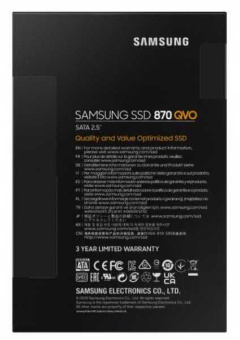 Накопитель SSD Samsung SATA III 2Tb MZ-77Q2T0BW 870 QVO 2.5" - купить недорого с доставкой в интернет-магазине