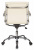 Кресло руководителя Бюрократ Ch-993-Low слоновая кость эко.кожа низк.спин. крестов. металл хром - купить недорого с доставкой в интернет-магазине