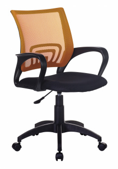 Кресло Бюрократ CH-695NLT оранжевый TW-38-3 сиденье черный TW-11 сетка/ткань крестов. пластик - купить недорого с доставкой в интернет-магазине