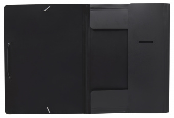 Папка на резинке Buro -PRB04BLACK A4 пластик кор.15мм 0.5мм черный - купить недорого с доставкой в интернет-магазине