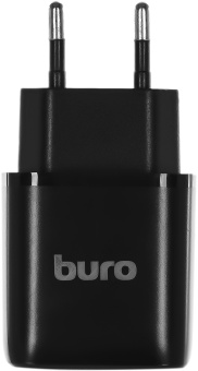 Сетевое зар./устр. Buro BUWG1 18W 3A (QC) USB-A универсальное черный (BUWG18P100BK) - купить недорого с доставкой в интернет-магазине