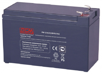 Батарея для ИБП Powercom PM-12-6.0 12В 6Ач - купить недорого с доставкой в интернет-магазине